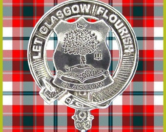 Insigne de casquette écossais de la ville de Glasgow CB02