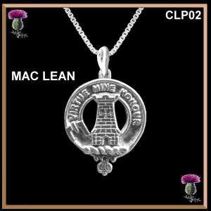MacLean Clan Crest Scottish Pendant CLP02