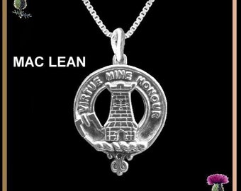 MacLean Clan Crest Scottish Pendant CLP02