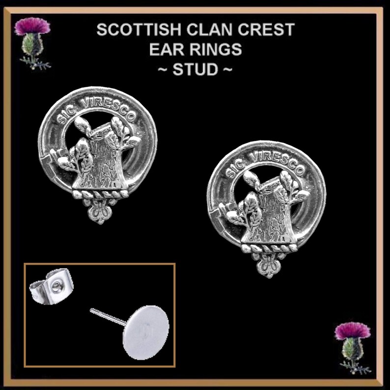 Christie Clan Crest Earrings