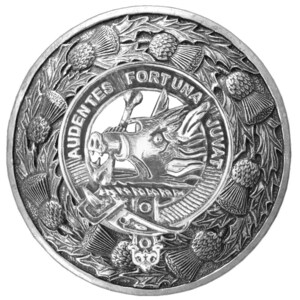 MacKinnon Clan Badge Scottish Plaid Brooch