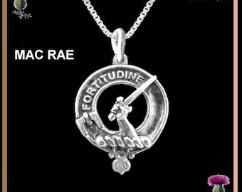 MacRae  Clan Crest Scottish Pendant CLP02