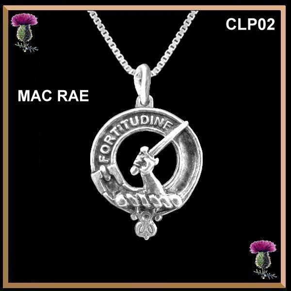 MacRae Clan Crest Scottish Pendant CLP02