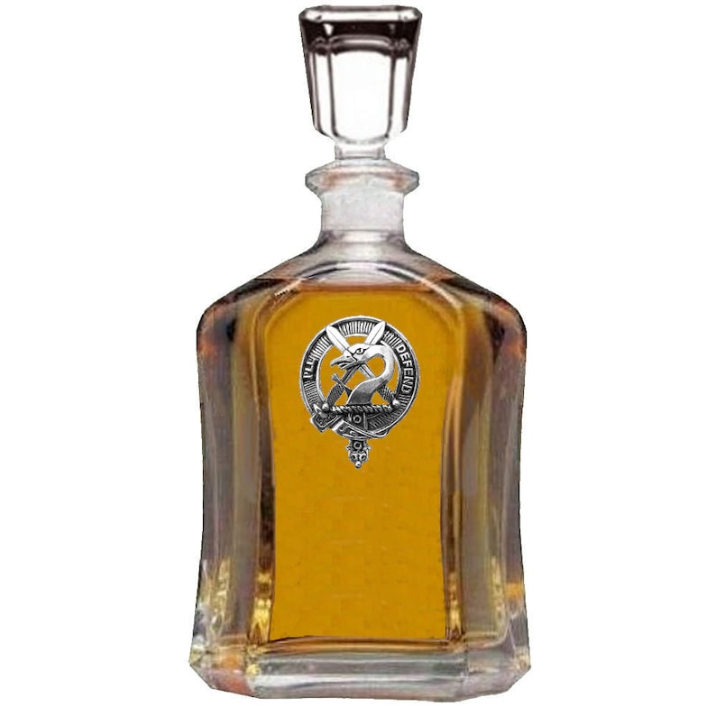 Lennox Clan Crest Badge Skye Decanter