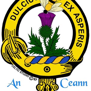 Ferguson Clan Crest Scottish Pendant CLP02 - Etsy
