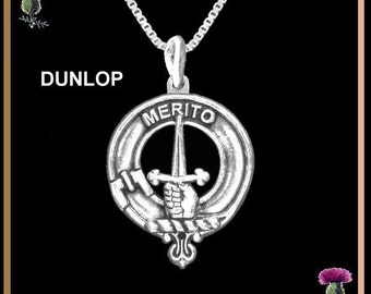 Pingente escocês com o brasão do clã Dunlop CLP02