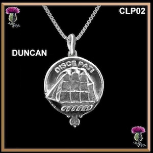 Duncan Clan Crest Scottish Pendant  CLP02