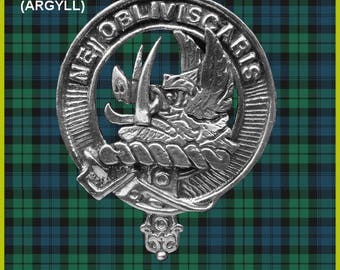Campbell Argyll Clan Crest Scottish Cap Abzeichen CB02