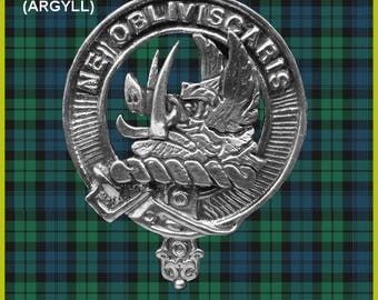 Campbell Argyll Clan Crest Scottish Cap Badge CB02