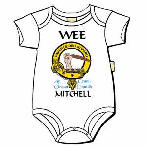 Mitchell Scottish Clan Crest Baby Jumper