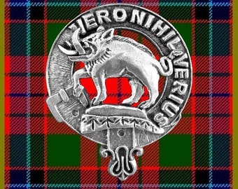 Weir Clan Crest Scottish Pewter Cap Badge CB01