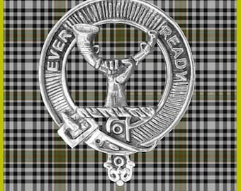 Burns Clan Crest Scottish Cap Badge CB02