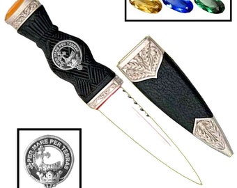 MacDonald (Isles) Clan Crest Sgian Dubh, Scottish Knife