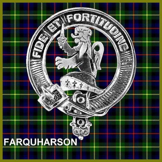 Farquharson Clan Scotland Scottish Family Name Crest Pin Badge