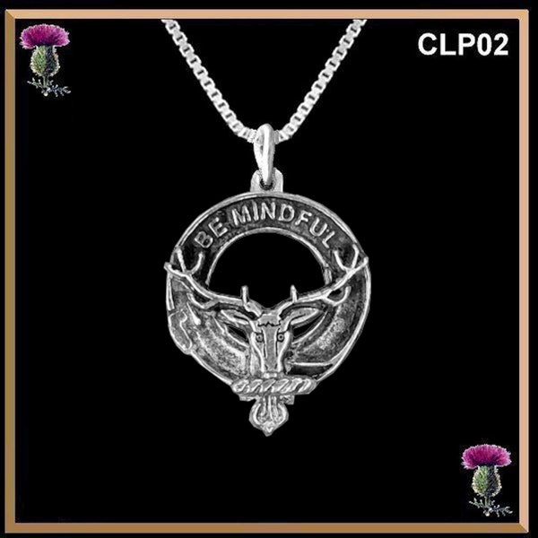 Calder Clan Crest Scottish Pendant CLP02