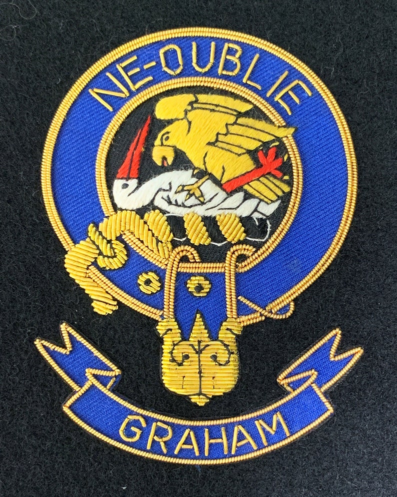 Graham montrose Scottish Clan Embroidered Crest Etsy
