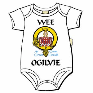 Ogilvie Scottish Clan Crest Baby Jumper