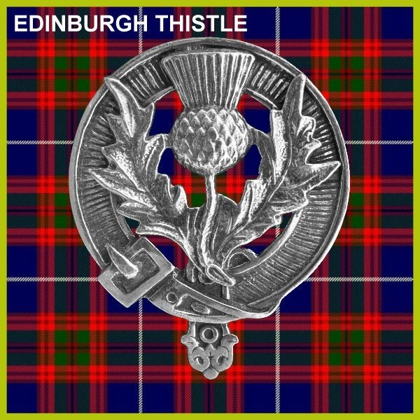Escocia Emblema Rugby Cardo Cardo Escocés Peltre Broche Insignia UK Mano Cast 