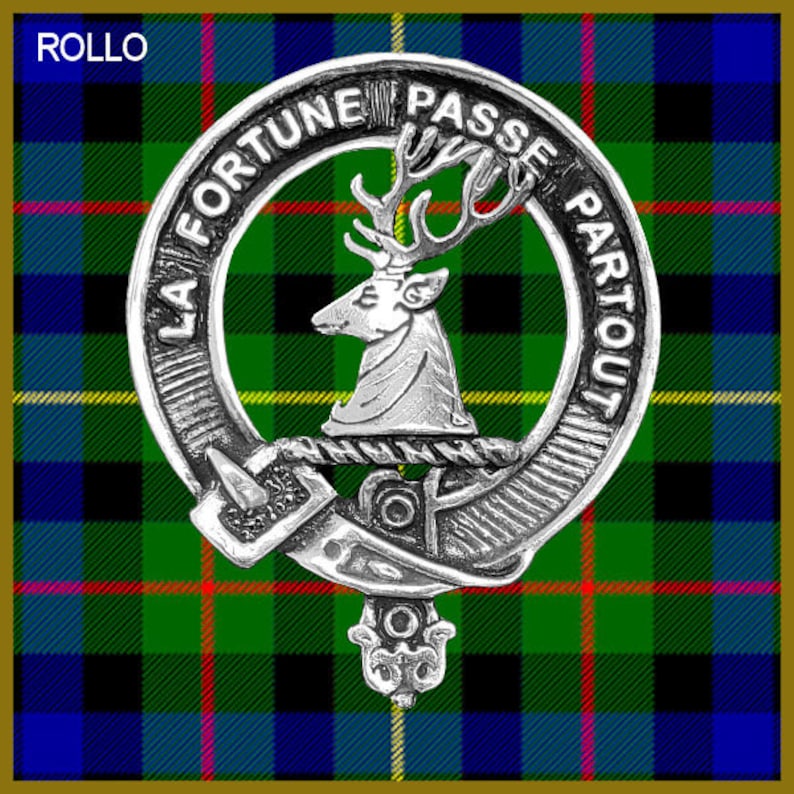 Rollo Clan Crest Scottish Cap Badge CB02