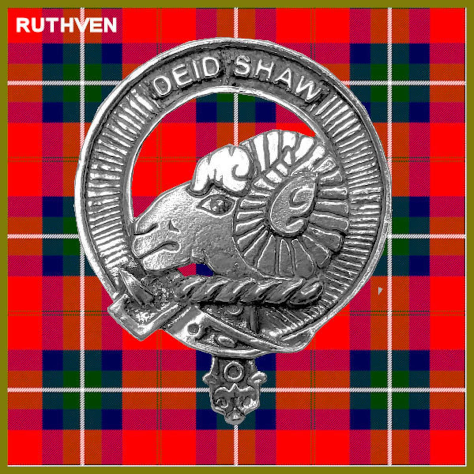 Ruthven Scottish Clan Crest Badge Dress Fur Sporran Etsy