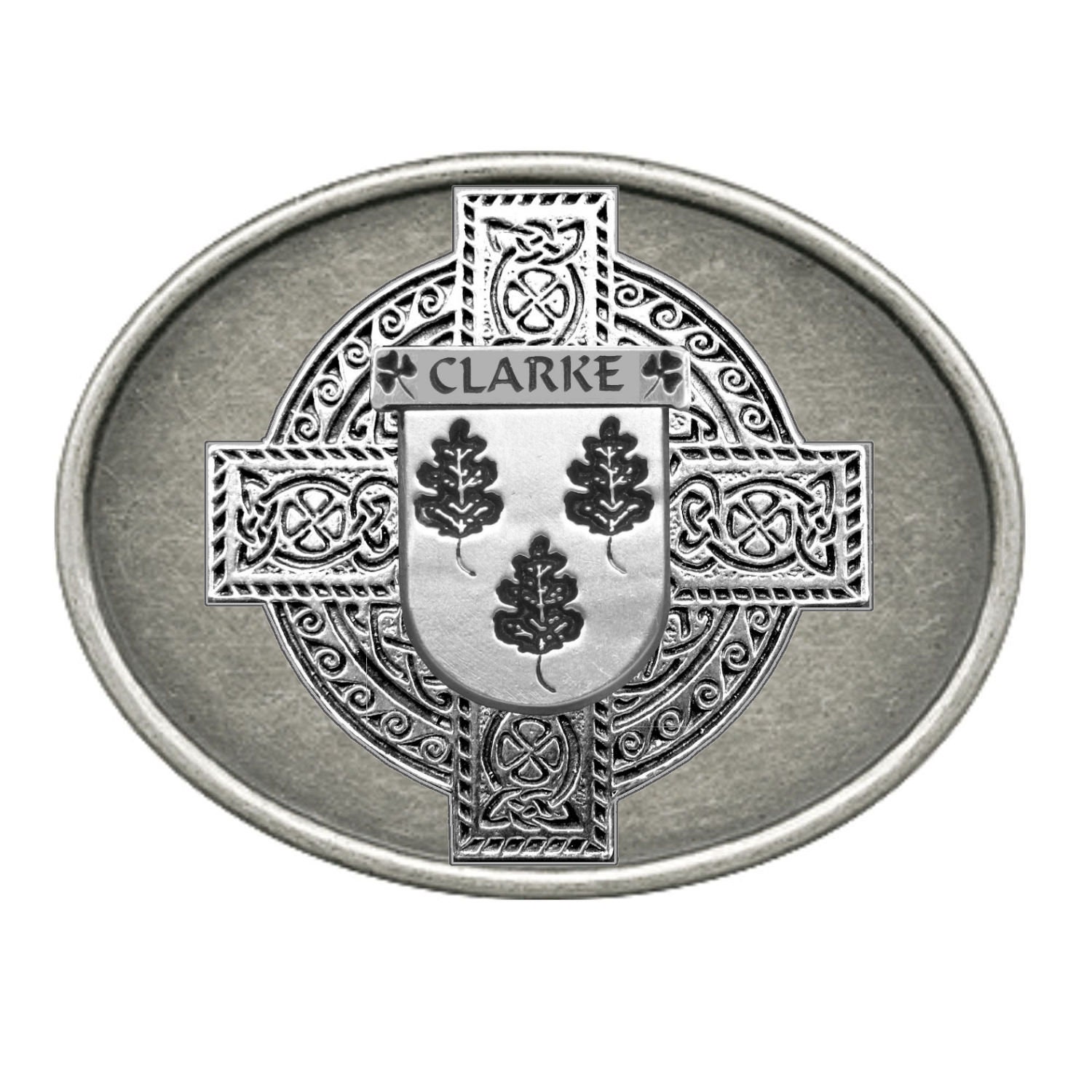 Clarke Irish Coat of Arms Regular Buckle Etsy Canada