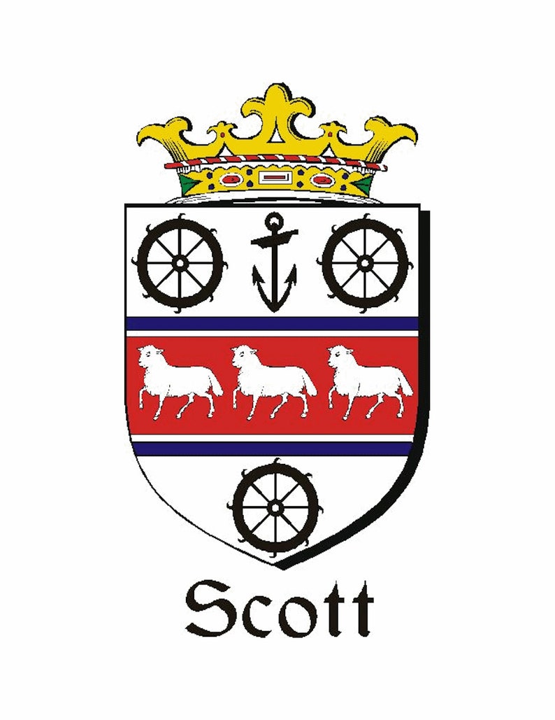 Scott Irish Coat of Arms Interlace Kilt Buckle