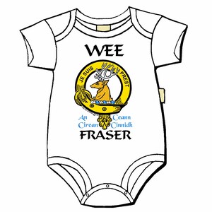Fraser Lovat Scottish Clan Crest Baby Jumper