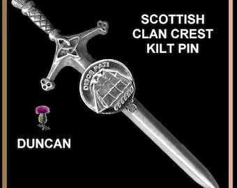 Duncan Clan Crest Kilt Pin, Scottish Pin ~ CKP02
