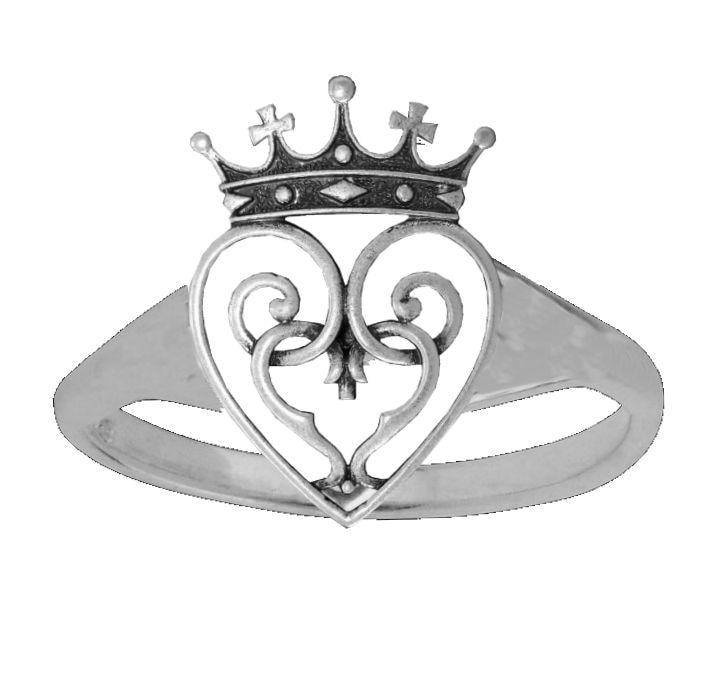 Luckenbooth Queen Mary Ring Sterling Silver