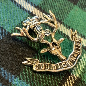 Seaforth Highlanders Ladies / Sweetheart Brooch - Sterling Silver
