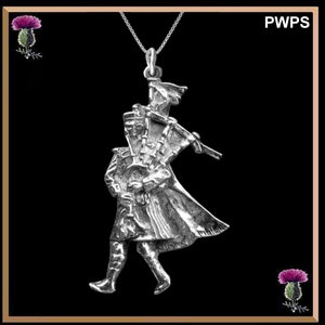 Walking Piper Pendant, Scottish Highland Massed Band - PWPS