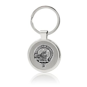 MacIver Clan Crest Stainless Steel Key Ring