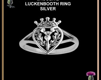 Jacobite Luckenbooth Scottish Ring Love Heart Wedding