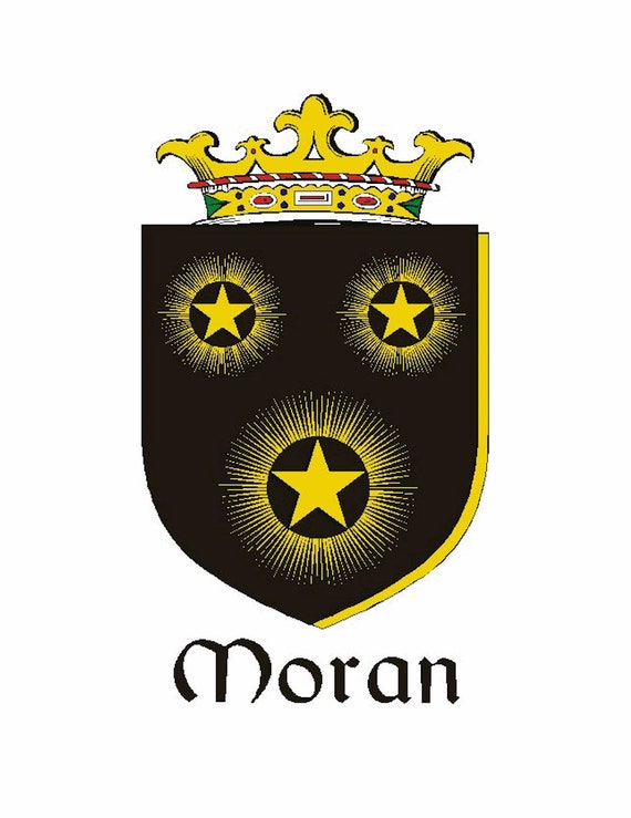 MORAN IRISH COAT OF ARMS KEY RING