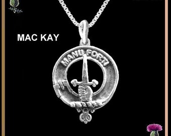 MacKay  Clan Crest Scottish Pendant CLP02