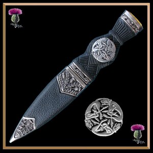 Celtic Zoomorphic Hounds Dogs Sgian Dubh CD04 image 2