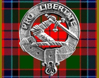 Wallace Clan Crest Scottish Pewter Cap Badge CB01
