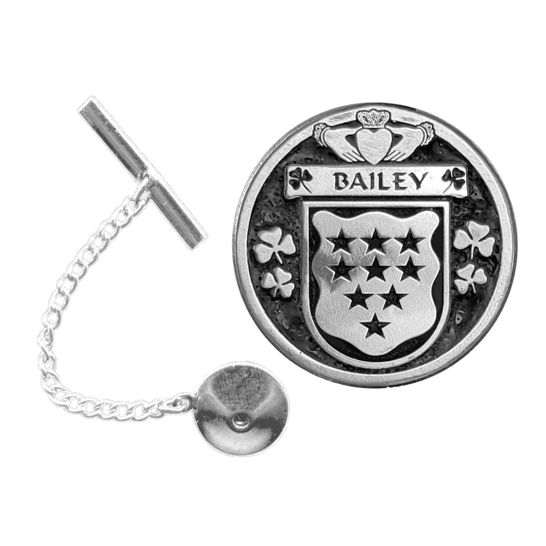 Bailey Irish Coat of Arms Disk Lapel Pin/ Tie Tack - Etsy