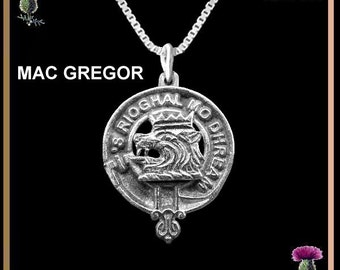 MacGregor  Clan Crest Scottish Pendant CLP02