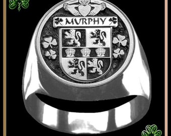 Murphy Irish Coat of Arms Gents Ring IC100