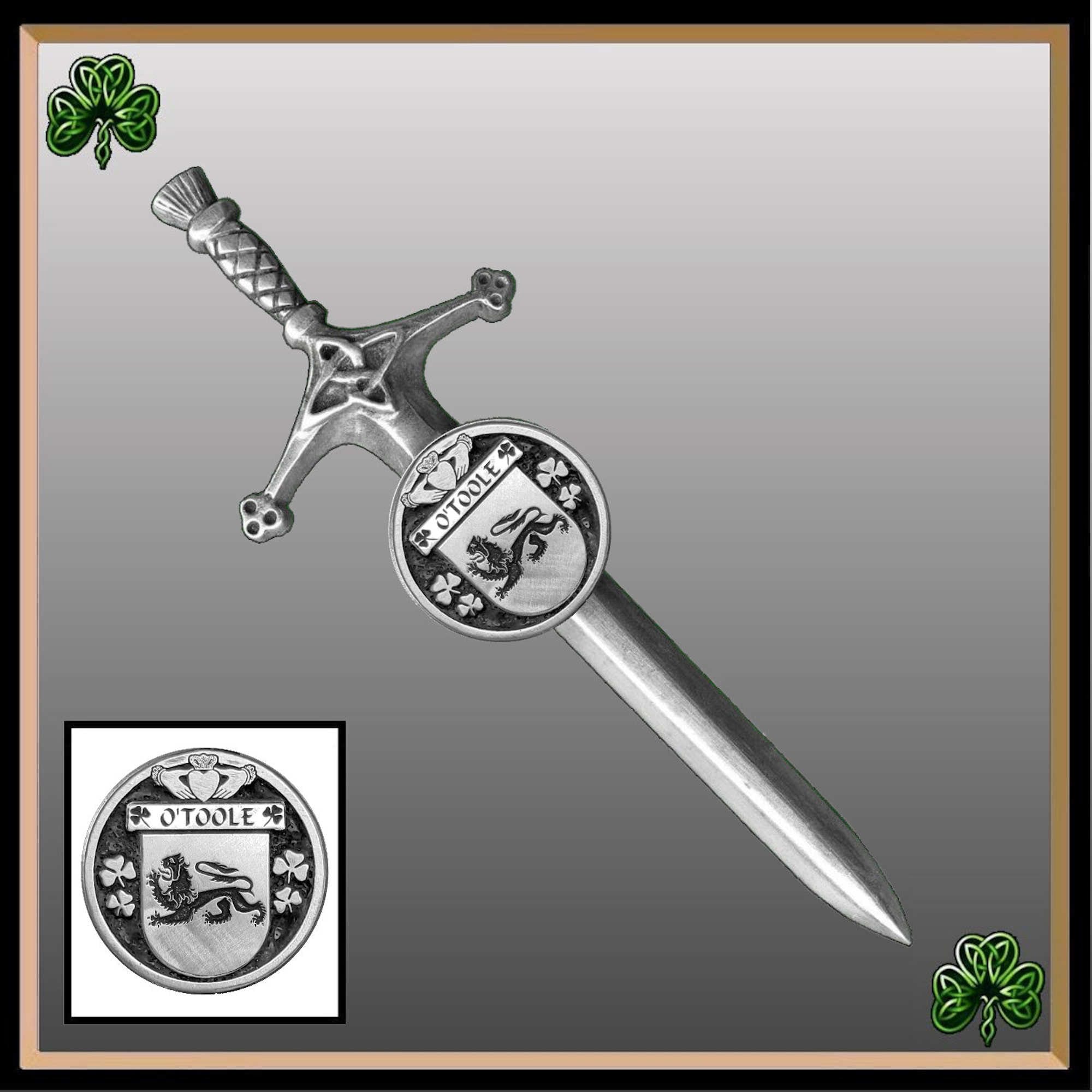 O'toole Irish Coat of Arms Disk Kilt Pin - Etsy