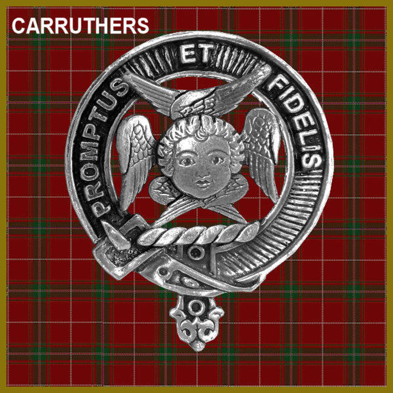 Carruthers Clan Crest Scottish Cap Badge CB02 - Etsy