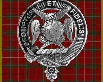 Carruthers Clan Crest Scottish Cap Badge CB02