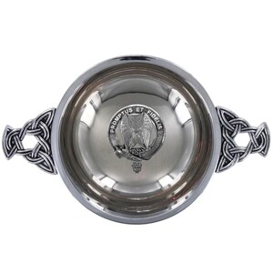Carruthers Society Family Clan Crest Quaich - CBQ1