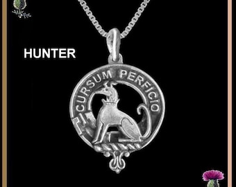 Hunter Clan Crest Scottish Pendant CLP02