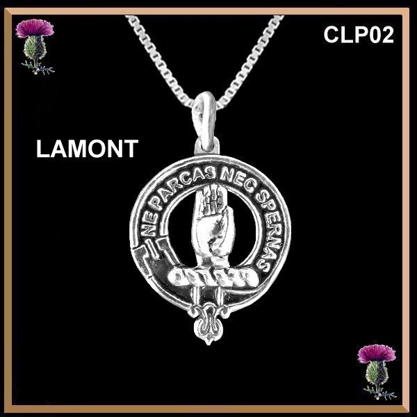 Colgante escocés con escudo del clan Lamont CLP02