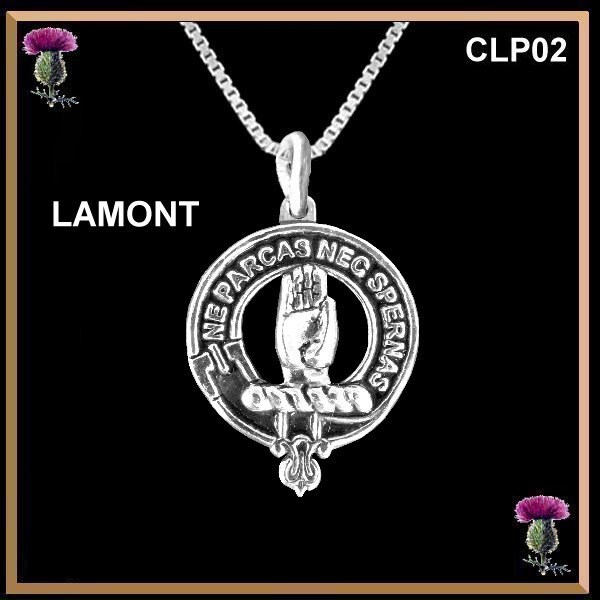 Lamont Clan Crest Scottish Pendant CLP02