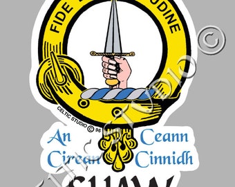 Shaw Clan Crest Decal | Custom Scottish Heritage Car & Laptop Stickers