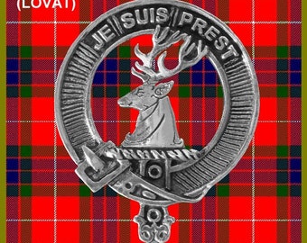 Outlander Inspired Fraser Clan Crest Scottish Cap Badge CB02