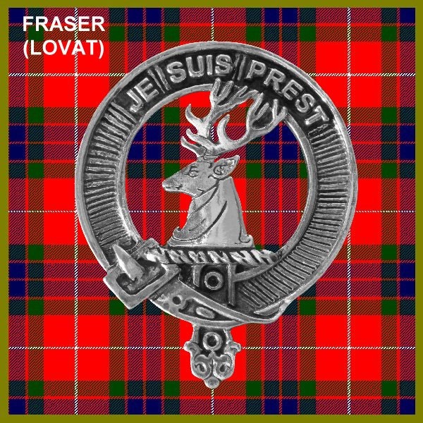 Outlander Inspired Fraser Clan Crest Insigne de casquette écossaise CB02